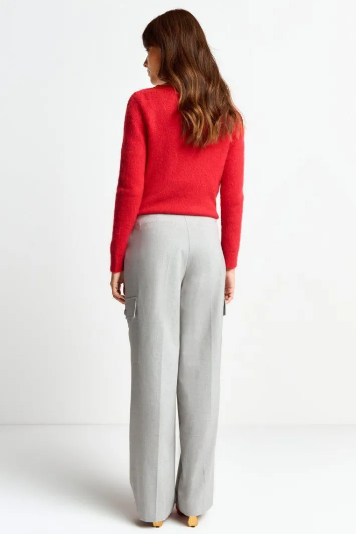 Rich & Royal Weite Hosen|Business Hosen<Anzughose Mit Cargo-Details