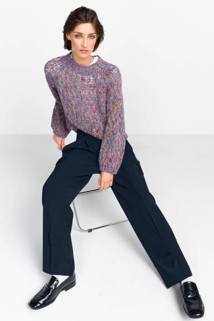 Rich & Royal Weite Hosen|Business Hosen<Anzughose Mit Cargo-Details