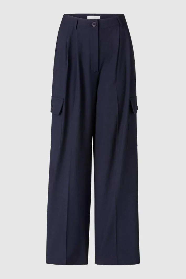 Rich & Royal Weite Hosen|Business Hosen<Anzughose Mit Cargo-Details