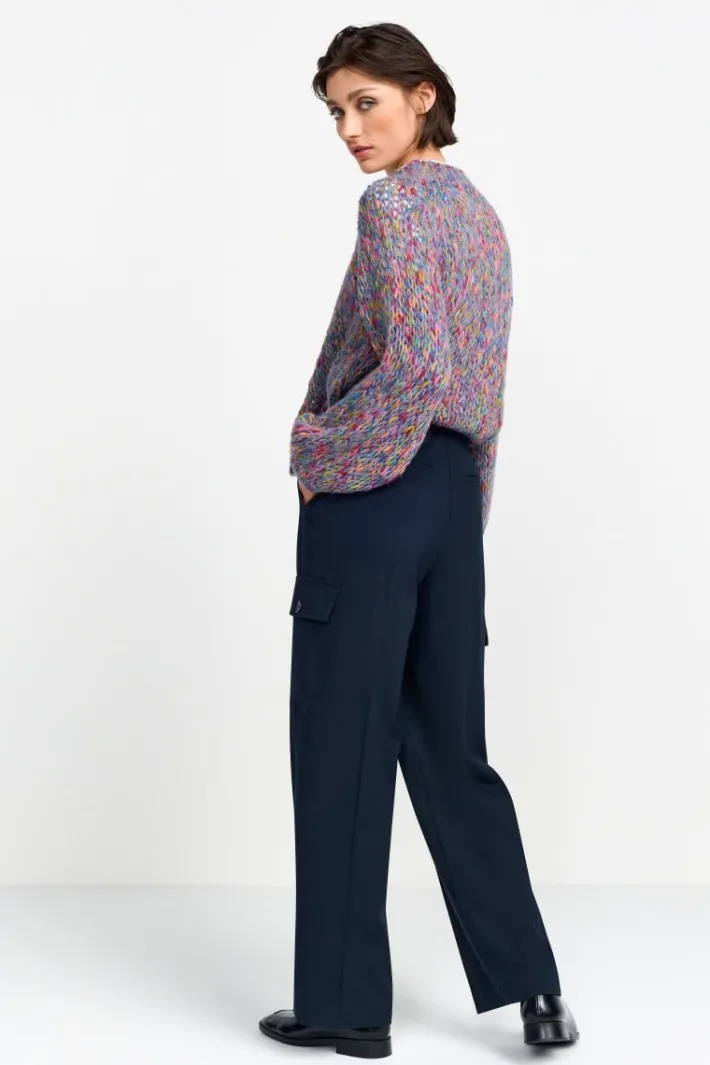 Rich & Royal Weite Hosen|Business Hosen<Anzughose Mit Cargo-Details