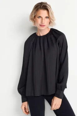 Rich & Royal Casual Blusen<Ausgestellte Plissee-Bluse