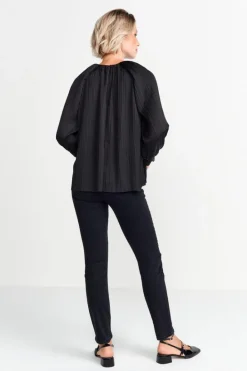 Rich & Royal Casual Blusen<Ausgestellte Plissee-Bluse