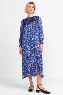 Rich & Royal Midikleider<Blaues Midikleid Mit Leo-Print midnight blue