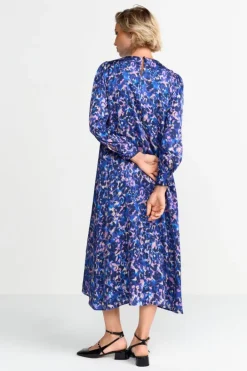 Rich & Royal Midikleider<Blaues Midikleid Mit Leo-Print midnight blue