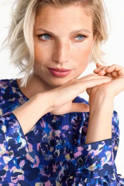 Rich & Royal Midikleider<Blaues Midikleid Mit Leo-Print midnight blue