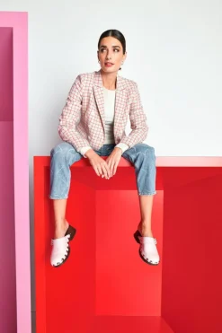 Rich & Royal Casual Blazer<Blazer red salsa