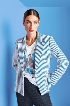 Rich & Royal Casual Blazer|Business Blazer<Blazer azzure blue