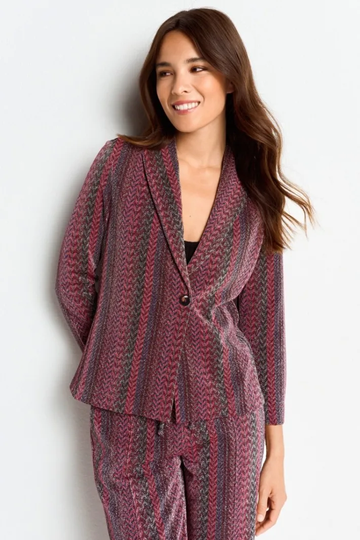 Rich & Royal Casual Blazer<Blazer Mit Glitzereffekt ruby red