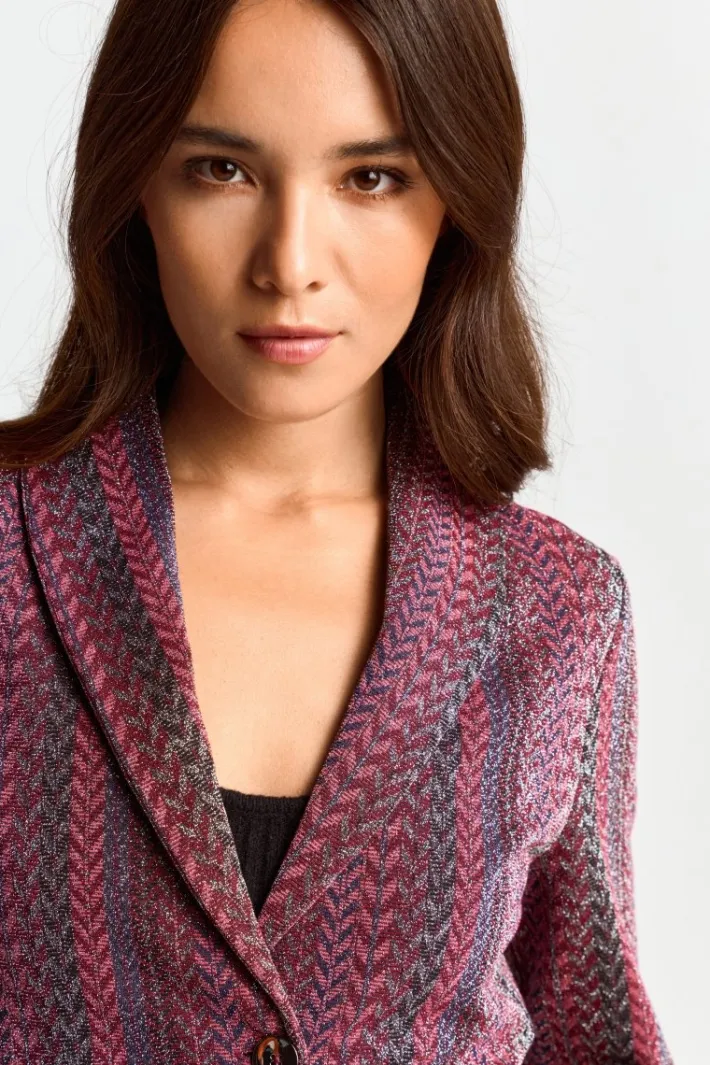 Rich & Royal Casual Blazer<Blazer Mit Glitzereffekt ruby red