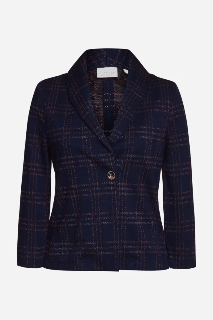 Rich & Royal Casual Blazer<Blazer Mit Karomuster midnight blue