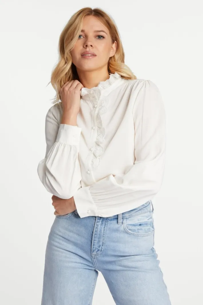 Rich & Royal Casual Blusen|Business Blusen<Bluse pearl white