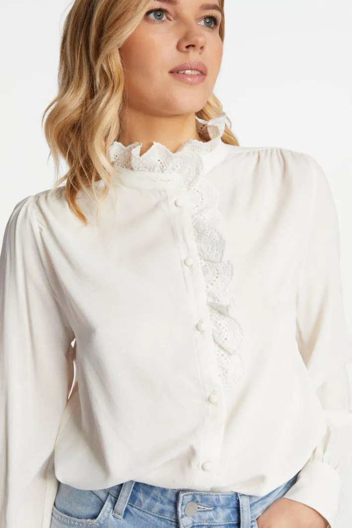Rich & Royal Casual Blusen|Business Blusen<Bluse pearl white