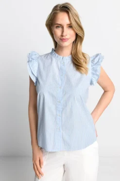 Rich & Royal Casual Blusen<Bluse cotton blue