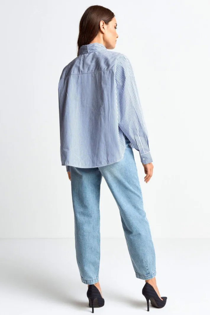 Rich & Royal Casual Blusen<Bluse Mit Bindekragen skyway blue