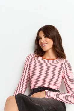 Rich & Royal Longsleeves<Bodycon-Longsleeve Mit Streifen