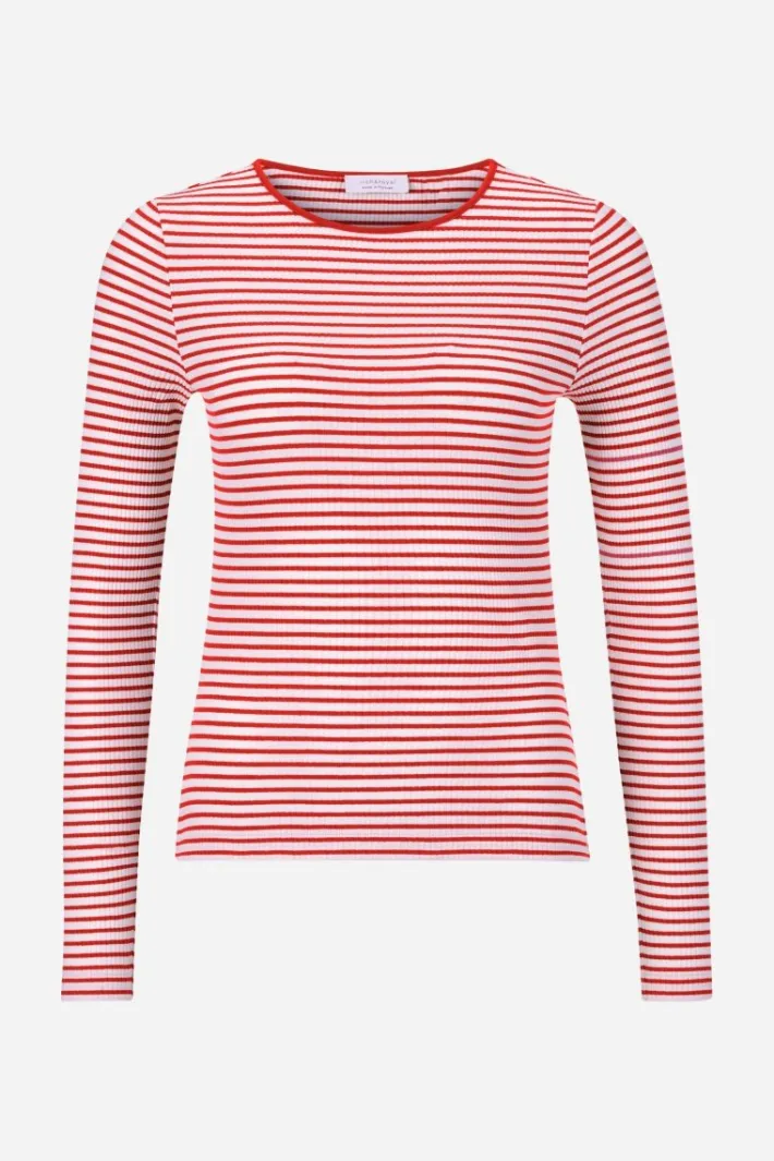 Rich & Royal Longsleeves<Bodycon-Longsleeve Mit Streifen