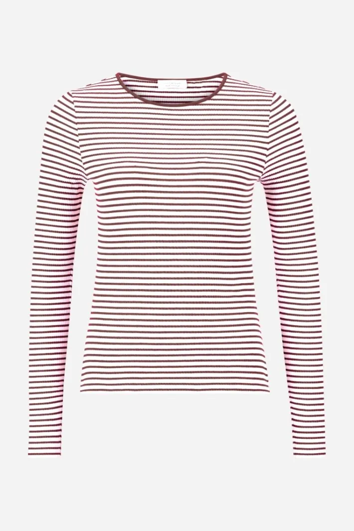 Rich & Royal Longsleeves<Bodycon-Longsleeve Mit Streifen