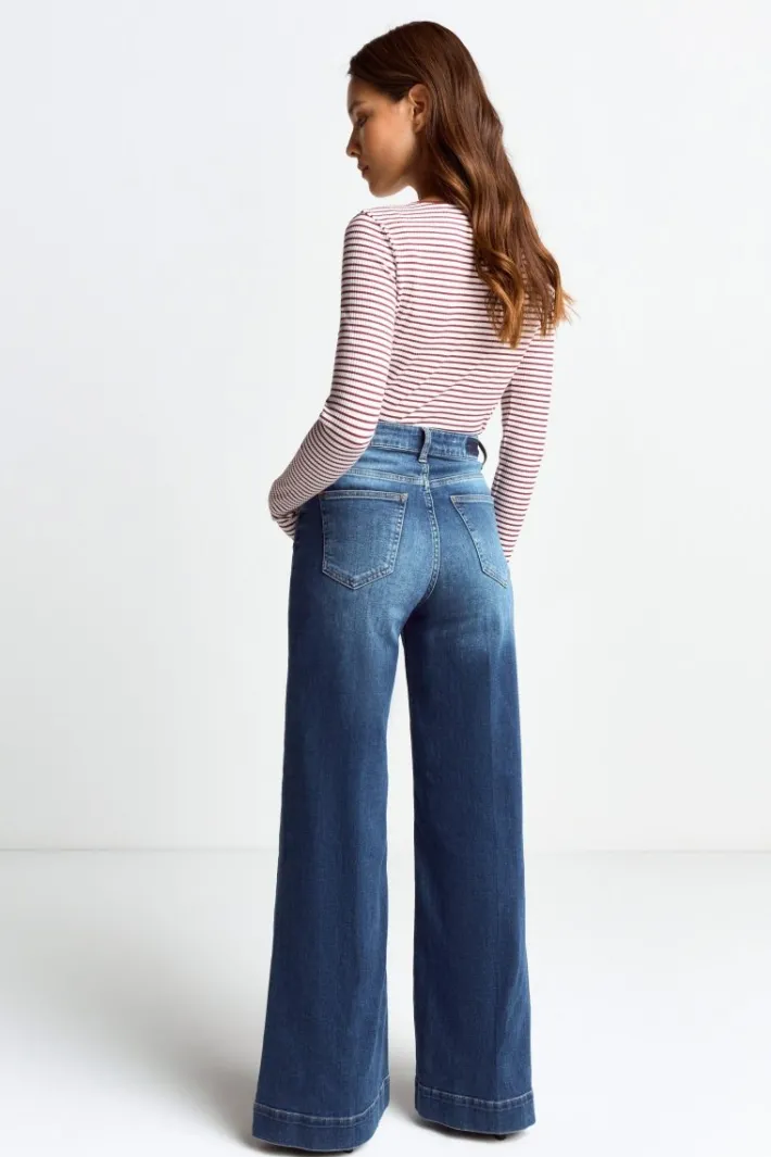 Rich & Royal Longsleeves<Bodycon-Longsleeve Mit Streifen