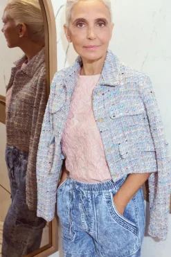 Rich & Royal Übergangsjacken|Bouclé-Jacken<Bouclé-Jacke french blue