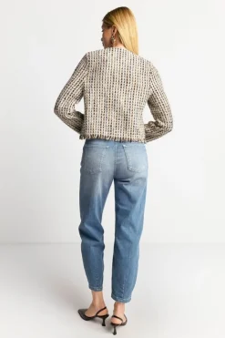 Rich & Royal Übergangsjacken|Bouclé-Jacken<Bouclé-Jacke Mit Fransen cruise blue