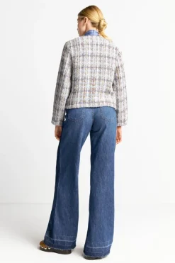 Rich & Royal Übergangsjacken|Bouclé-Jacken<Bouclé-Jacke Mit Rundhalsausschnitt cruise blue