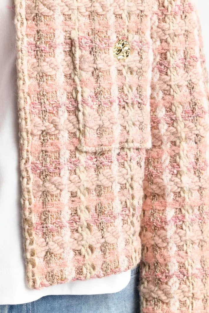 Rich & Royal Übergangsjacken|Bouclé-Jacken<Bouclé-Jacke Mit Rundhalsausschnitt