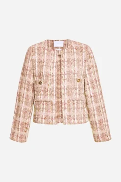 Rich & Royal Übergangsjacken|Bouclé-Jacken<Bouclé-Jacke Mit Rundhalsausschnitt