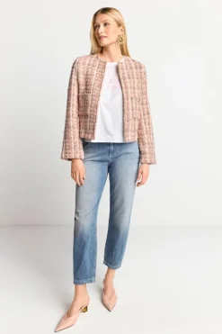 Rich & Royal Übergangsjacken|Bouclé-Jacken<Bouclé-Jacke Mit Rundhalsausschnitt