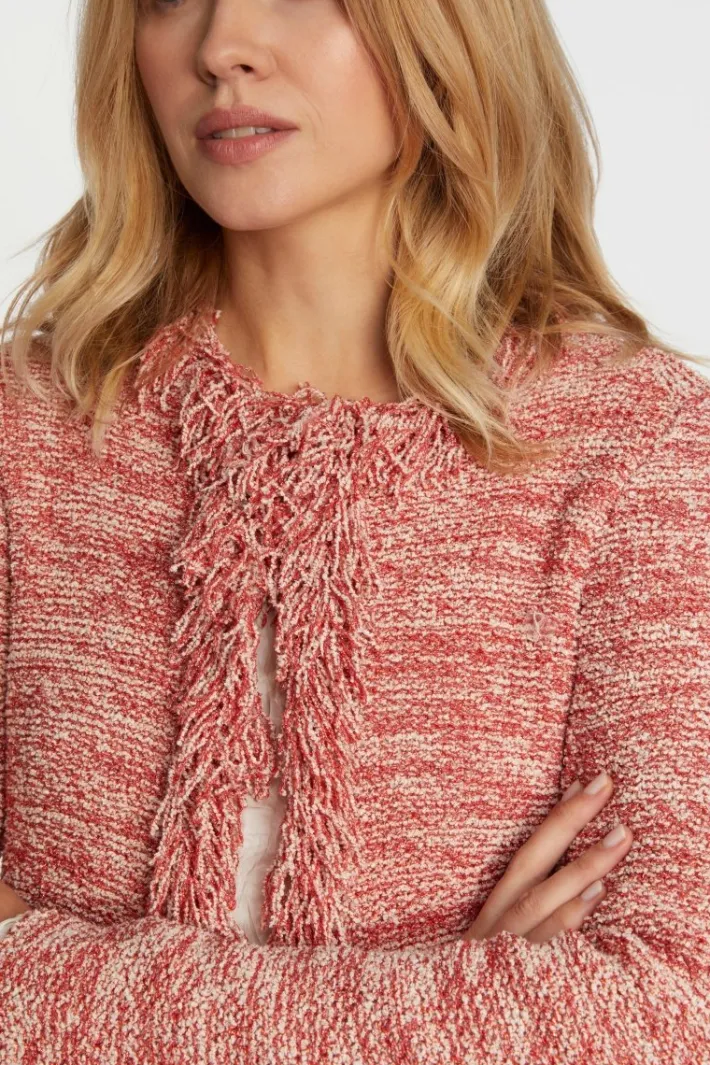Rich & Royal Cardigans<Cardigan red salsa