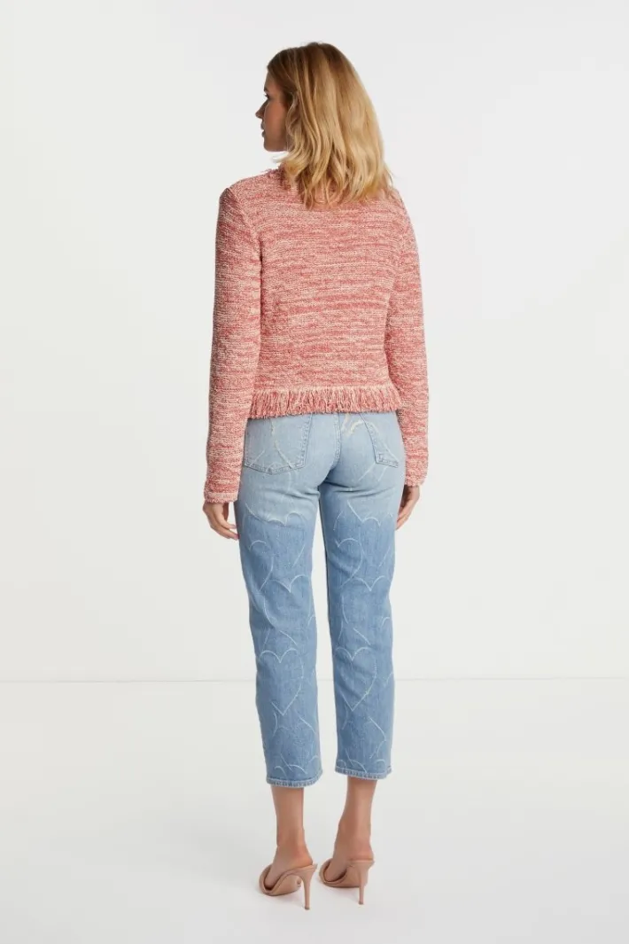 Rich & Royal Cardigans<Cardigan red salsa