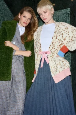 Rich & Royal Cardigans<Cardigan Mit Kontrastbündchen Und Schleife caffee latte