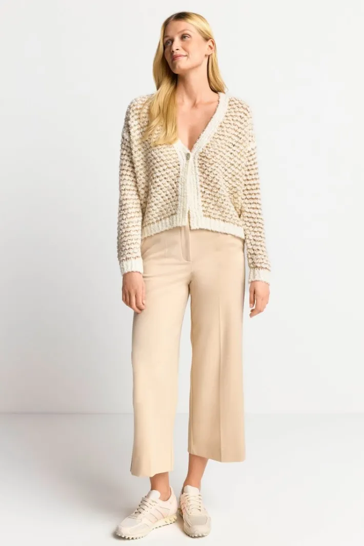 Rich & Royal Cardigans<Cardigan Mit Perlmuttknopf pearl white