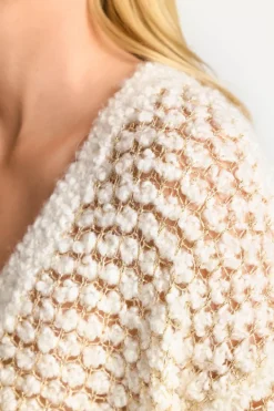 Rich & Royal Cardigans<Cardigan Mit Perlmuttknopf pearl white