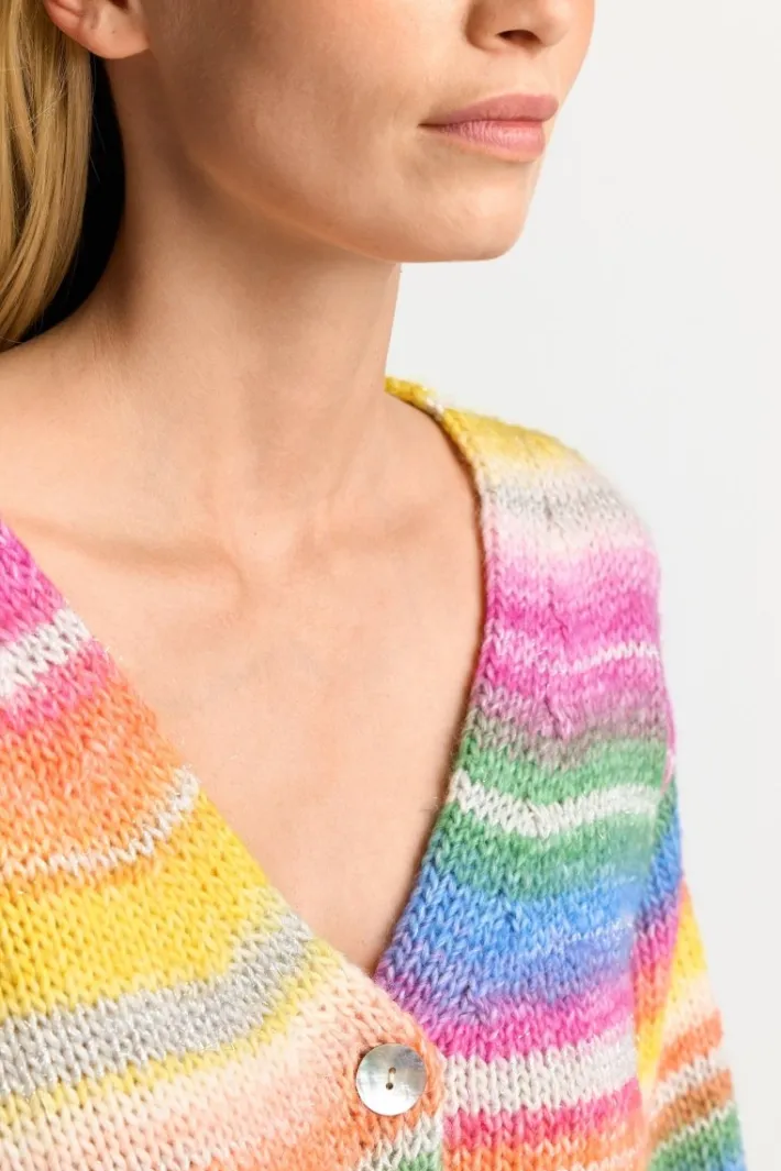 Rich & Royal Cardigans<Cardigan Mit Perlmuttknöpfen cruise blue