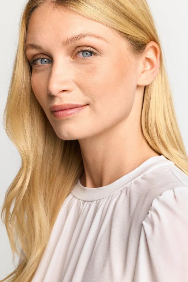 Rich & Royal Casual Blusen<Chiffonbluse Mit Rundhalsausschnitt