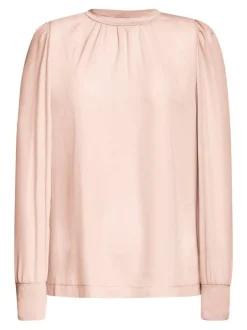 Rich & Royal Casual Blusen<Chiffonbluse Mit Rundhalsausschnitt