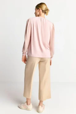 Rich & Royal Casual Blusen<Chiffonbluse Mit Rundhalsausschnitt