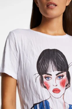 Rich & Royal T-Shirts<Crinkle-T-Shirt white