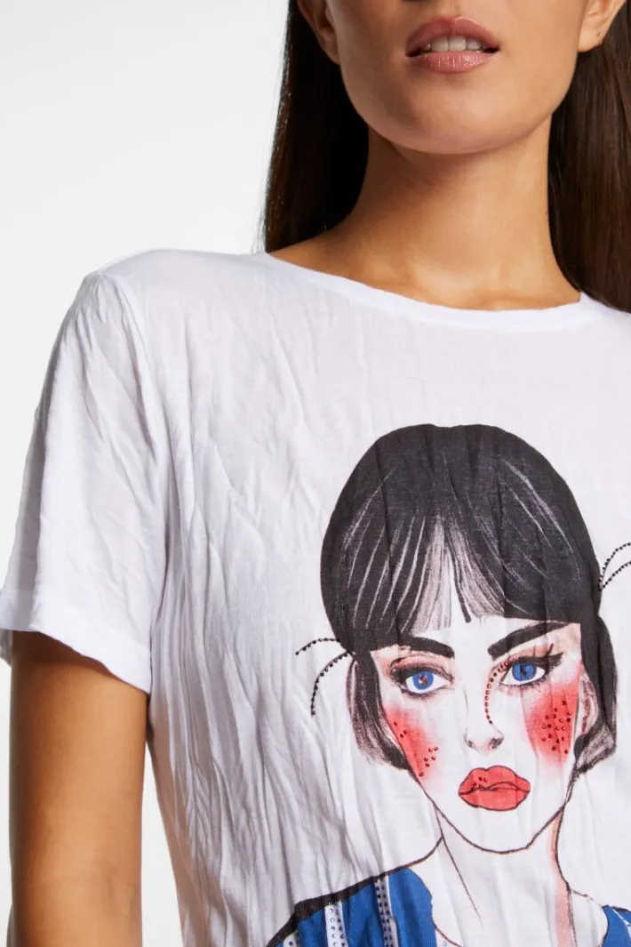 Rich & Royal T-Shirts<Crinkle-T-Shirt white