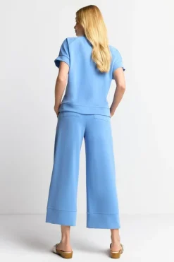 Rich & Royal Weite Hosen<Culotte Aus Supersoftem Jersey cruise blue