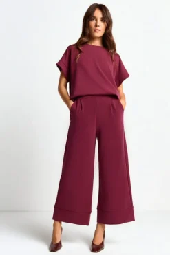 Rich & Royal Weite Hosen<Culotte Aus Supersoftem Jersey ruby red