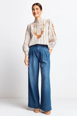 Rich & Royal Wide Leg<Denim denim blue