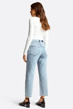 Rich & Royal Vintage Straight<Denim Mit Strassdetails denim blue