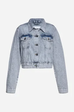 Rich & Royal Übergangsjacken<Denim-Jacke Mit Strassdetails denim blue