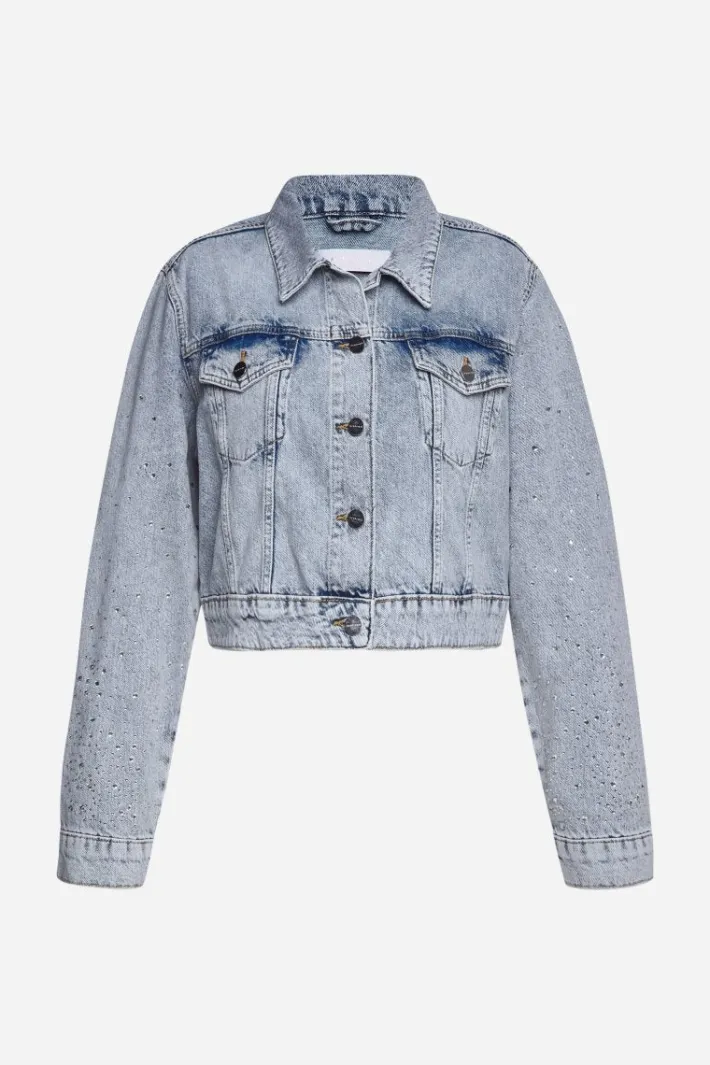 Rich & Royal Übergangsjacken<Denim-Jacke Mit Strassdetails denim blue
