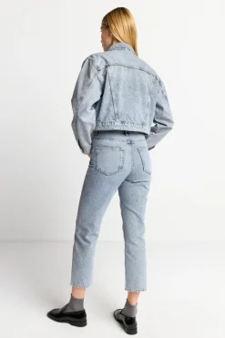 Rich & Royal Übergangsjacken<Denim-Jacke Mit Strassdetails denim blue