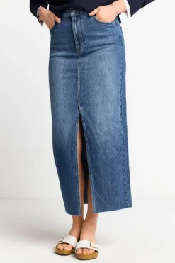 Rich & Royal Midiröcke<Denim-Rock In Figurnahem Schnitt denim blue