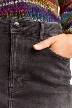 Rich & Royal Midiröcke<Denim-Rock Mit Schlitz denim grey