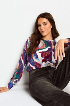 Rich & Royal Casual Blusen<Fließende Schlupfbluse ruby red