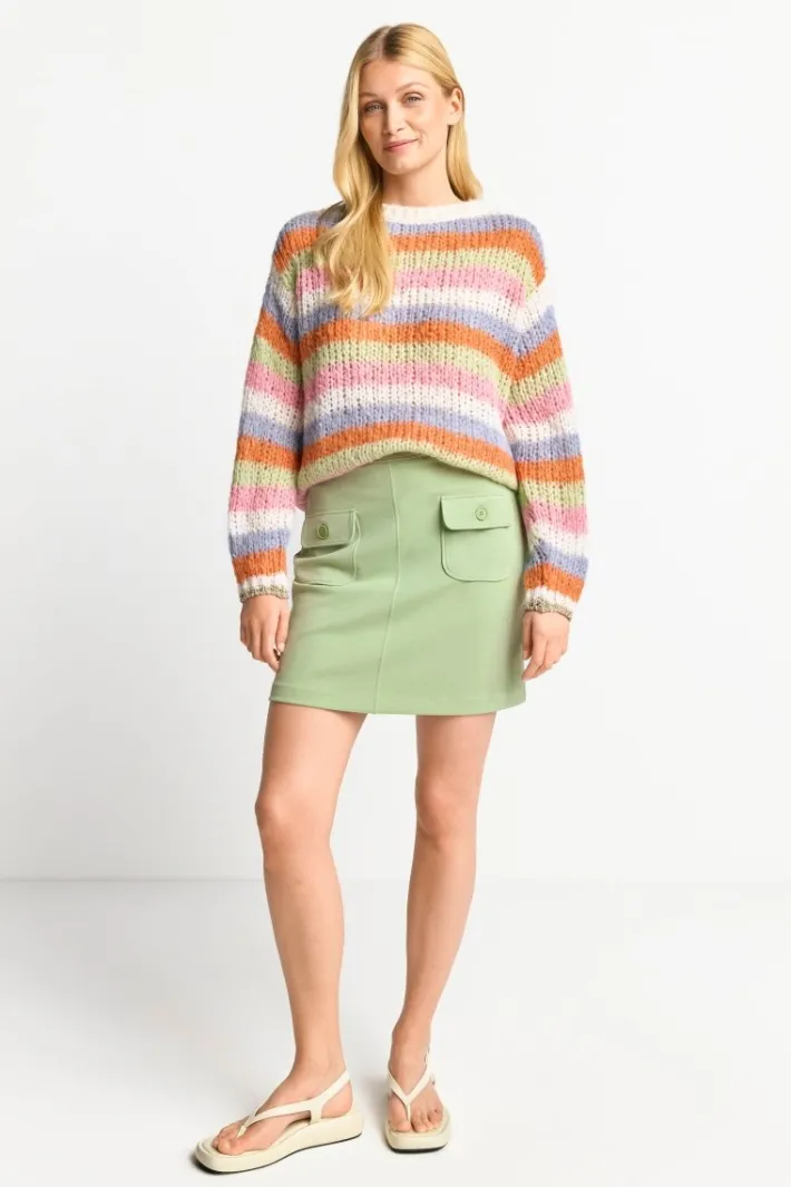 Rich & Royal Pullover<Gestreifter Grobstrickpullover original